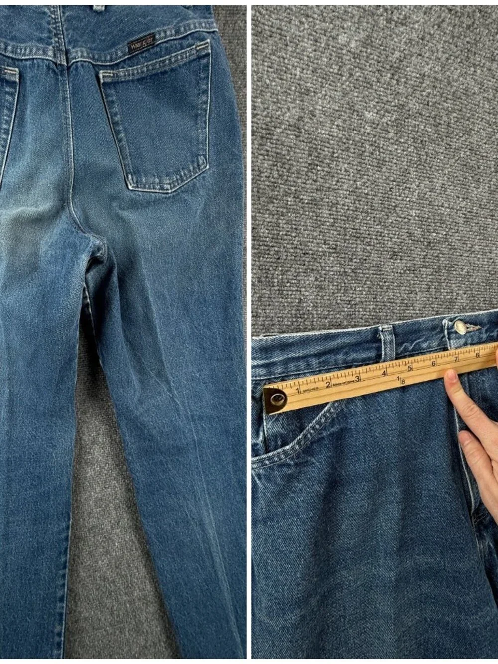 VTG Wrangler Scovill Misses Women Blue Denim Jeans USA Made MX319KA